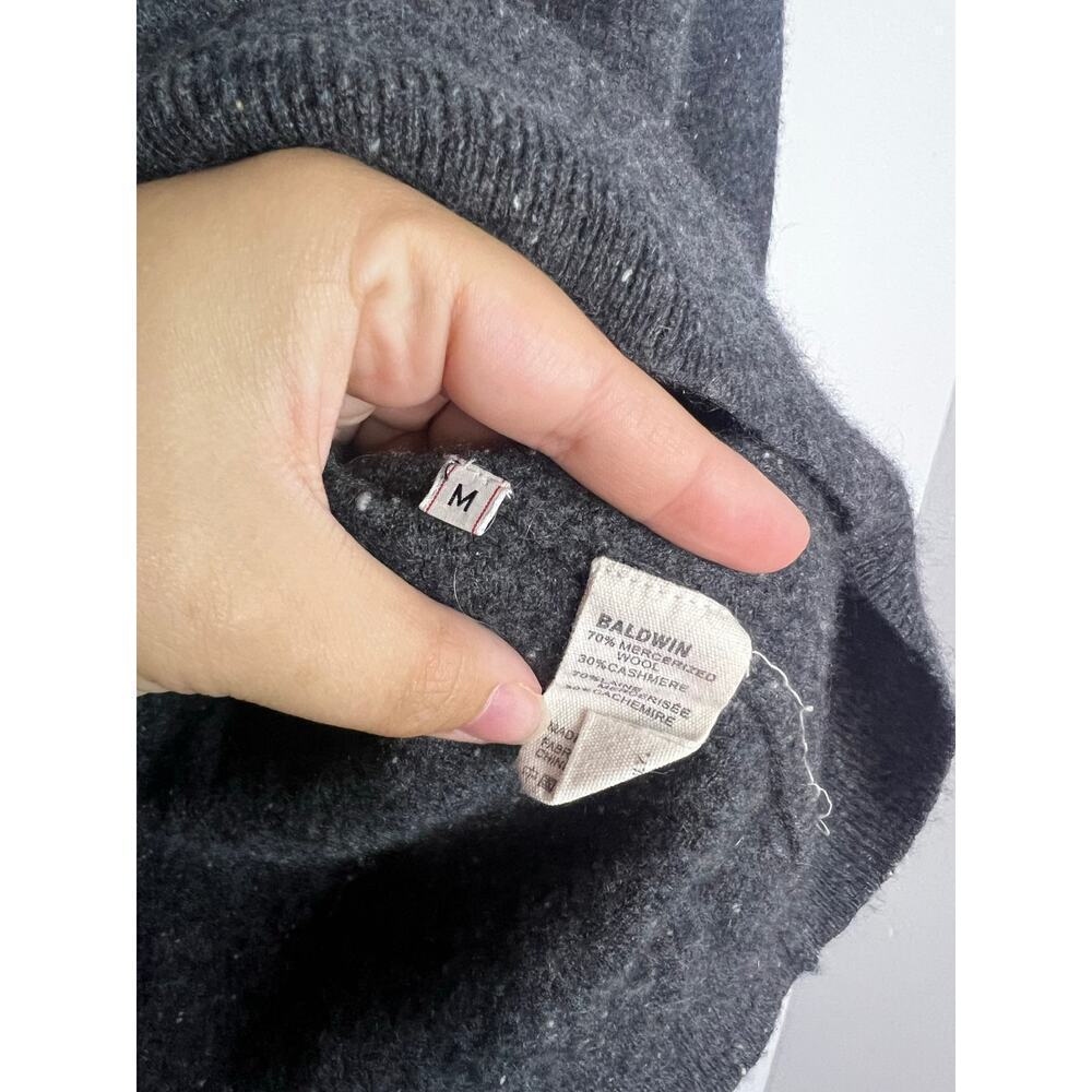 Baldwin Kansas City Gray Pullover Sweater Woman’s Size Medium - Picture 5 of 8